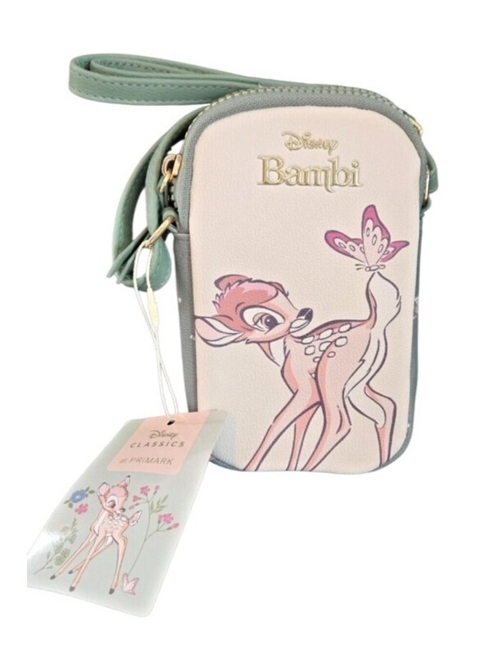 Primark Disney Bambi Faux Leather Ivory Crossbody Bag NEW